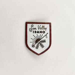 Vintage Sun Valley ski resort enamel pin